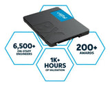 Crucial BX500 4TB 2.5' SATA3 6Gb/s SSD - 3D NAND 540/500MB/s 7mm 1.5 mil MTBF 3yr wty Acronis True V1202-V2-HBC-BX500-4TB