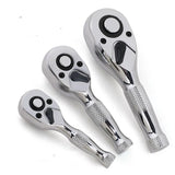 Ratchet Set, 1/4", 3/8", 1/2" Drive Ratchet Handle Wrench 72-Tooth Quick-Release Reversible, Gift V1192-AZ-W-2988