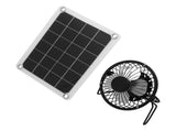 10W Photovoltaic Solar Panel Charger Kit with Fan Dual USB Female Ports for Outdoor Chicken House V1294-YM0714-3114210110511
