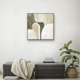 Green Abstract Artwork Framed Wall Art 80x80cm V637-E592655