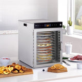 12 Trays Rotary Food Dehydrator Machine Stainless Steel 800W Fruit Drying V952-SGHGJ800W12CKZAQ8V3