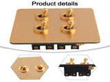 Toggle Light Rocker Switch 1/2 Way Retro Brass Plate Lever 86 Type Toggle Switch 1 Smile Home 4 V1189-LWWAL-20260327-04397