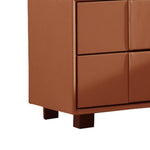 Louis Bedside Table MDF With PU Leather Wooden Legs V43-BST-LUIS