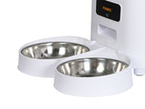 PaWz 5L Automatic Pet Feeder 2 Bowl White PT1225-5L-WF_NZ