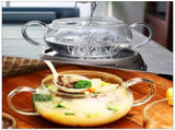 Glass Cooking Pot with Lid - Home Kitchen Cookware for and Efficient Cooking V1369-AZ3-W-16281