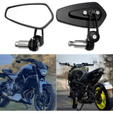 2pcs Motorcycle Handlebar Rearview Mirrors Motorcycle Rearview Mirrors for XJ6 MT01 MT03 MT07 MT09 V1237-ZY-203-3364