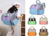 Orange Portable Pet Carrier Backpack - Spacious, Breathable, and Travel-Friendly for Cats and Small V888-ELOSUNG21973