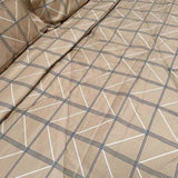 Hotel Living 3 Pce Light Weight Comforter Set Queen/King Oscar Chevron Checkers V442-ATX-COMFORTER-OSCARO4-MOCHA-QS