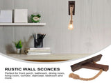 Wall Lights Decor Pendant Lights Chandeliers Iron Art Wall Rustic Wall Sconce Plug in Hanging V1192-AZ-W-10709