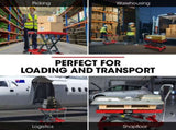 T-REX 230KG Hydraulic Scissor Lift Platform Trolley, Non-Skid Rubber Platform Pad, for Material V219-VHWLFCTRH2SA