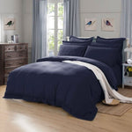 1000TC Tailored Queen Size Quilt/Duvet Cover Set - Midnight Blue V493-Q-12