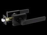 Door Handle Set Lever Privacy Function Square Black V63-837371