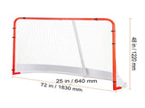 Street Hockey Net, Indoor Outdoor Steel Hockey Goal, Official Regulation Pro Hockey Training Goal V952-QGQQM7248YCGPVGWDV0