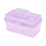 Transparent Storage Box, Clear Storage Latch Box Plastic Container Plastic Carrying Case with Handle V1189-LWWAL-20260401-06874