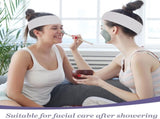 200 Count Disposable Spa Facial Headbands with Convenient Closure,White Stretch Facial Headwraps V1259-DP01-A-2337
