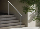 Handrails for Outdoor Steps, 70.9 in/ 180cm Length Stair Hand Rail Kit, Transitional Stainless Steel V952-BXGSLZFS180C0LCPKV0