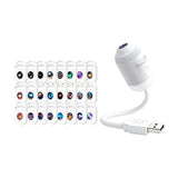 Mini LED Galaxy Projection Night Light, USB Plugin Starry Sky Projector with 24 Themed Films, V1366-AZ2-W-24889