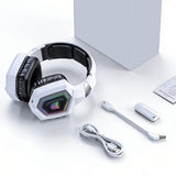 2.4GHz Wireless Gaming Headset with Flip Mic for PC White V1263-JX-7062