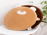 Memory Cotton Cushion Round Cute Dinosaur Shaped Soft Removable Cover Cushion Green 40 x 40 x 4.5cm V1294-YM0523-211018SH01-4