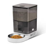 Smart Pet Feeder with WiFi and Button Control, 4L Automatic Cat and Dog Food Dispenser with V1341-ZY-68BVQU6H-ORANGE-WIFIVERSION