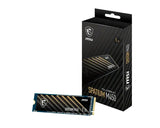 MSI SPATIUM M450 PCIe 4.0 NVMe M.2 1TB SSD, Sequential Read up to 3400MB/s, Sequential Write up to V1202-V2-HBM-SPATIUM-M450-1TBV1