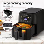 Devanti Air Fryer 8L LCD Fryers AF-K-G-8008-BK