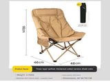 Khaki Fixed High-Back Folding Chair 46cm Wide Seat, 90cm Height, 250kg Load Capacity with Carry V888-ELOSUNG48323