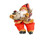 Santa Decoration Cute Image Santa Figurines Doll Toy Holiday Style Tabletop Santa Ornament for Party V1294-YM0901-3115240088512