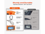 Digital Crane Scale, 2200 lbs/1000 kg, Industrial Heavy Duty Hanging Scale with Remote Control, Cast V952-ZXDCZX200GYZ1AI1NV9