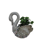 Swan Flowers Planter w Hole Plug 52cm V637-49481SWN