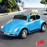 Kids Ride On Car Licensed Volkswagen Beetle Electric Toys Horn Remote 6V Blue RCAR-LS-VOLK-BEETLE-BU