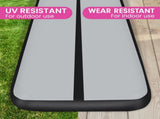 Powertrain Airtrack 20cm Thick 6m x 2m Inflatable Gymnastics Tumbling Mat Air Track - Black IFM-0602-GYBK