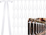 24 Pcs Large Wedding Ribbon Bows with Long Tails 10 x 36 Inch Aisle Decor On Chairs Background for V1259-DP01-A-4805