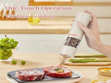 High-Performance USB-C Electric Pepper & Salt Grinder Set Adjustable Coarseness, One-Touch V1107-CS-DDHJYMQ