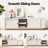 Artiss TV Unit Entertainment Unit Storage Cabinet 160cm White FURNI-L-3C-TV160-WH-AB