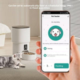 Smart Camera Pet Feeder with HD Camera, 4L Automatic Dog & Cat Food Dispenser with Wi-Fi, 2-Way V1107-134-61560