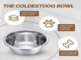 10 Pcs 8 Cup Metal Dog Bowls Stainless Steel Thickened Food Bowls Travel Kennel Food and Water Dish V1259-DP01-F-117