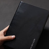 Business Notebook Binder Office Meeting Minutes NotePad Black Red Brown 96 Sheets Lined Journal V1192-AZ-W-23324