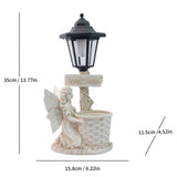 Resin Hummingbird Solar Lamp Outdoor Garden Sculpture Couple Hummingbird - Multi-color - Size 48 V1347-118-89810-MLT-48