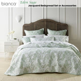 Bianca Eden Sage Jacquard Bedspread Set Queen V442-BCA-BEDSPREAD-EDEN-SAGE-QS