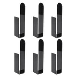 6PCS Hat Racks for Baseball Caps Acrylic Wall Mounted Self Adhesive Hat Storage Holder Wall Hat Hook V1294-YM0901-3116240033111