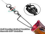 25-Pack Fishing Snap Swivels, High Strength Ball Bearing Swivel with Stainless Steel Coastlock V1259-DP01-A-1484