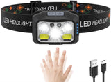 Headlamp LED Rechargeable - Headlight - 2-Pack LED Headlamp - Rechargeable - Ultralight, High V1188-ZXY-10568