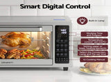 Devanti 48L Convection Oven Electric Fryer Bake Grill Ovens Benchtop 2000W Silver ECO-B-NHP-48L-SS