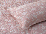 Bianca Myra Blush Floral Jacquard Bedspread Set Super King V442-BCA-BEDSPREAD-MYRA-BLUSH-SK