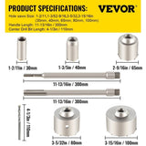 VEVOR Concrete Hole Saw Kit Wall Hole Opener 30-100mm SDS Plus or SDS Max Shank V952-HNTKJTZYCJB121PA7V0