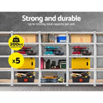 Giantz 5x1.8M Garage Shelving Warehouse Rack Pallet Racking Storage Shelf Silver WR-9X18-GVN-SVX5