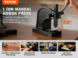 Arbor Press, 1 Ton Manual Press, 5.9" Maximum Height, Cast Iron Heavy-duty Manual Desktop V952-SDKYLJGG1T00BW6W1V0