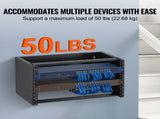 6U Wall Mount Network Rack, 14 in/355.6 mm Depth, 50 lbs/22.68 kg Max Weight Capacity Wall Mount V952-WLJJ6U14YC007I4RXV0