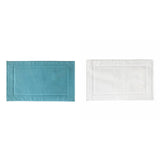 2PCS White Cotton Classic Rug Bath Mats Absorbent Cotton Hotel Spa Shower Bathtub Mats Not A V1189-LWWAL-20260325-00219